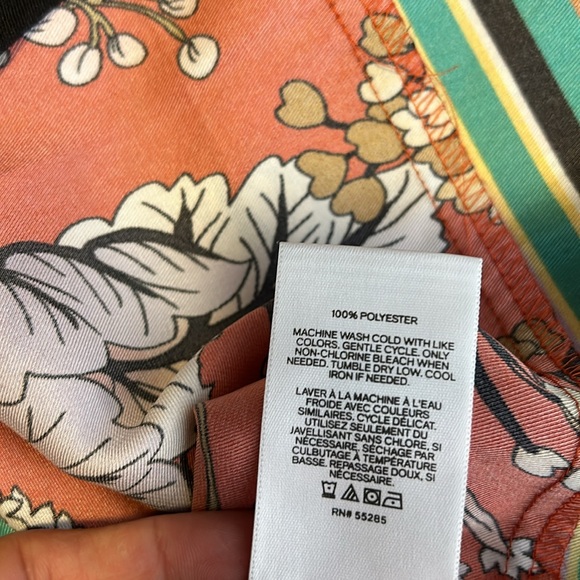 Express Floral Scarf Halter  top Open Back size XS - Picture 11 of 13